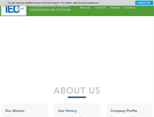 Tablet Screenshot of iecsystems.com
